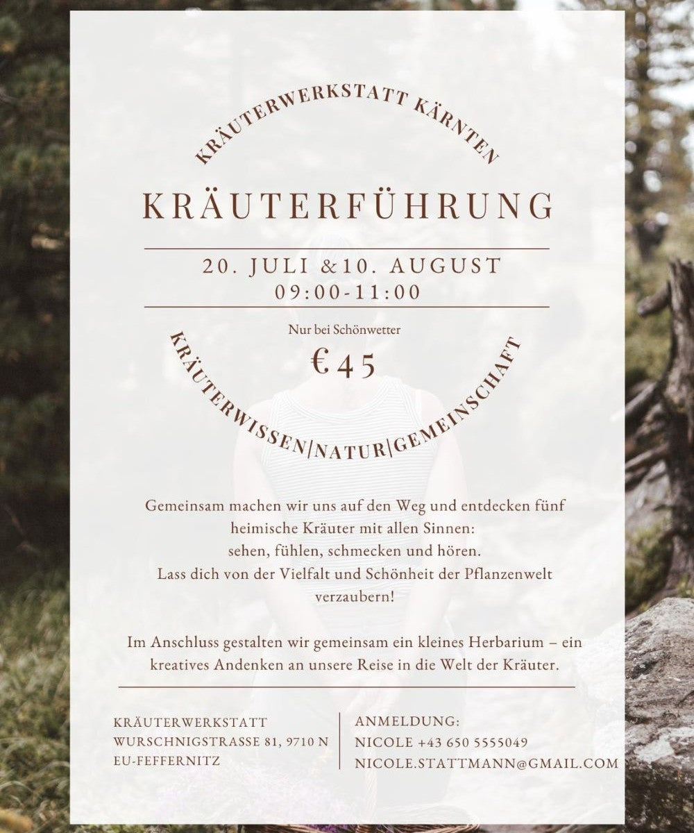 Kräuterführung mit der Kräuterwerkstatt am 20. Juli 2025