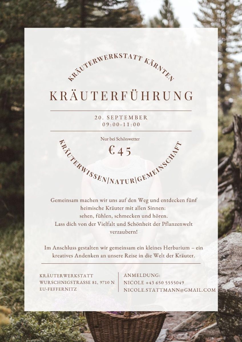 Kräuterführung mit der Kräuterwerkstatt am 20. September 2025